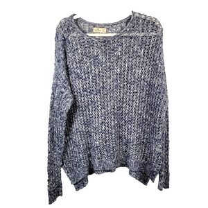 Hollister Sweater Women's Size‎ M/L Blue Loose Knit Pullover